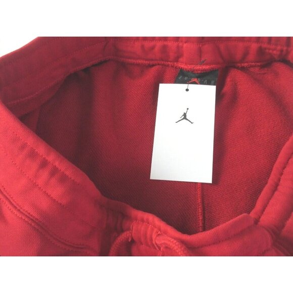 Nike Men's Jordan Jumpman Fleece Logo Shorts Gym Red White Black NWT DA7204-687 - Picture 6 of 6